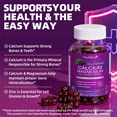 thumbnail image 3 of (2 Pack)Mulittea Calcium Magnesium Zinc Gummies - with Vitamin D3 & Sea Moss - Support Bone, Muscle & Immune Health - Mixed Berry - 120 Vegan Gummies, 3 of 9