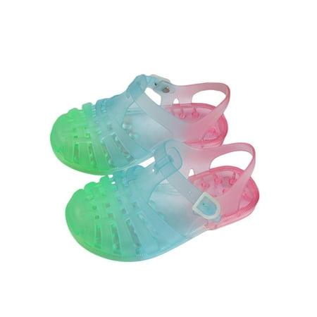 

Gureui Toddler Infant Baby Girls Summer Sandal Contrast Color Hollow Out Walking Shoes Footwear