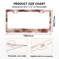 thumbnail image 2 of Aluminum License Plate Frame 2 Pack Car Exterior Accessory Car Tag Holder for Front Rear Plates Cars Decor Tie-dye Flowers Pattern, 2 of 7