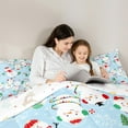 thumbnail image 4 of Feelyou Winter Snowman Bedding Comforter Set 7pcs for Teen, Xmas Tree King Bedding Sets, Merry Christmas Reversible Bed Sheets, Microfiber Bedroom Decor, 3 Pieces, 4 of 7
