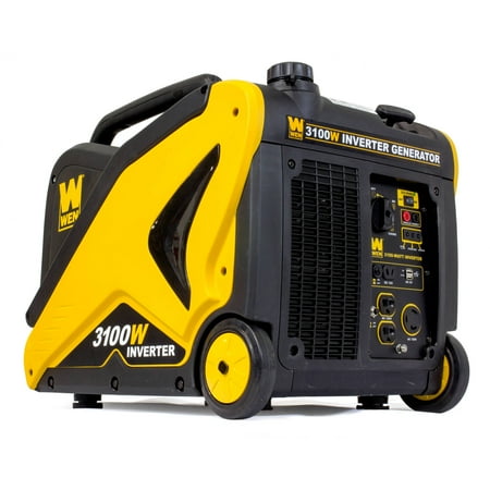 WEN 3100-Watt Inverter Generator with Built-in Wheels and Handle