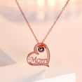 thumbnail image 3 of Littleplum Mothers Necklace Gifts for Mom,I Love You Mom Necklace Heart Pendant Jewelry,Love Heart Pendant Jewelry,Birthday,Mothers Day Gifts for Women from Daughter and Son,Rose Gold, 3 of 8