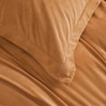 thumbnail image 3 of 3 Pieces Ultra Soft Velvet Duvet Cover Set, Cozy and Warm Bedding Comforter Cover Set, Twin Size, 1 Duvet Cover with 2 Pillow Shams, Camel, 3 of 5