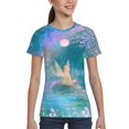 thumbnail image 3 of Kids 3D Graphic Tinker Bell T-Shirts, Novelty Shirts Crewneck Short Sleeve Tees for Youth Boys Girls, 3 of 8