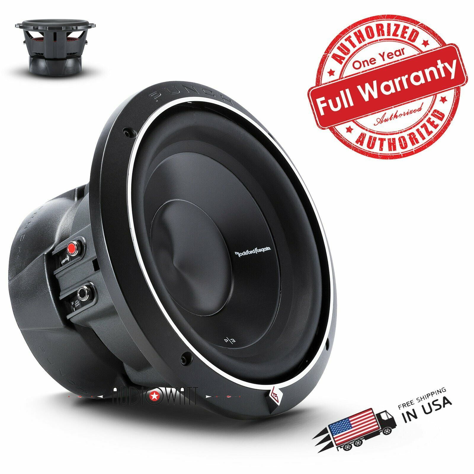Rockford Fosgate P3D210 1000W 10" DVC Dual 2Ohm Car Subwoofers Punch