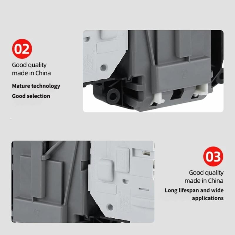CEORPER ABS Material Washer Door Lock And Plate Substitute Parts Package