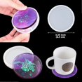 thumbnail image 3 of Silicone Resin Molds Kit - 18-Piece 7 Styles DIY Craft Supplies with Square, Round, Heart Coaster Molds for Epoxy Art, 3 of 5