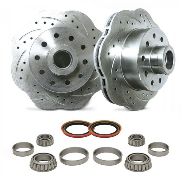Helix Suspension Brakes & Steering 323958 Kit de Conversion de Rotor à Ondes de 11 Pouces MII & Pinto - Foré et Fendu