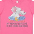 thumbnail image 4 of Inktastic My Memaw Loves Me to the Moon and Back Elephants in Clouds Boys or Girls Toddler T-Shirt, 4 of 5