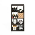 thumbnail image 5 of Furinno Hermite 8-Cube Open Shelves Kitchen Storage, Kitchen Island, Bakers Rack, Buffet Sideboard, Dark Oak, 5 of 6