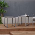 thumbnail image 5 of Real Flame Table d'Appoint de Patio en Aluminium Calvin Gris (Ensemble de 2), 5 of 5