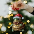 thumbnail image 6 of Hometravel Santa Hat Turtle Ornament, Cute Christmas Acrylic Hanging Decor with Glitter, Festive Animal Theme Tree Decoration, Seasonal Holiday Display, 6 of 6