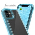 thumbnail image 5 of Crystal Clear Case for iPhone 16, [Not Yellowing][Military Grade Drop Tested] Transparent Shockproof Protective Phone Case Hard PC + Soft Silicone Slim Cover For iPhone 16,Blue, 5 of 5