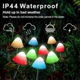 thumbnail image 5 of Luces solares para jardín, paquete de 12, miniluces solares tipo hongo para exteriores, impermeables, bonitas luces tipo hongo para jardín, fiestas, bodas y festivales., 5 of 5