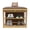 Log Color,50cn, variant on Shoe Rack Bench with Cushion Raised Bottom Feet, Shoe Rack Bench with Storage Space Ideal for Entrances, Hallways, Bedrooms, and More.