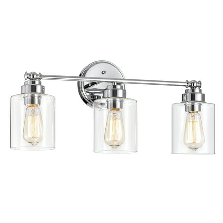 

RADIANCE goods Transitional 3 Light Chrome Bath Vanity Fixture 23 Wide