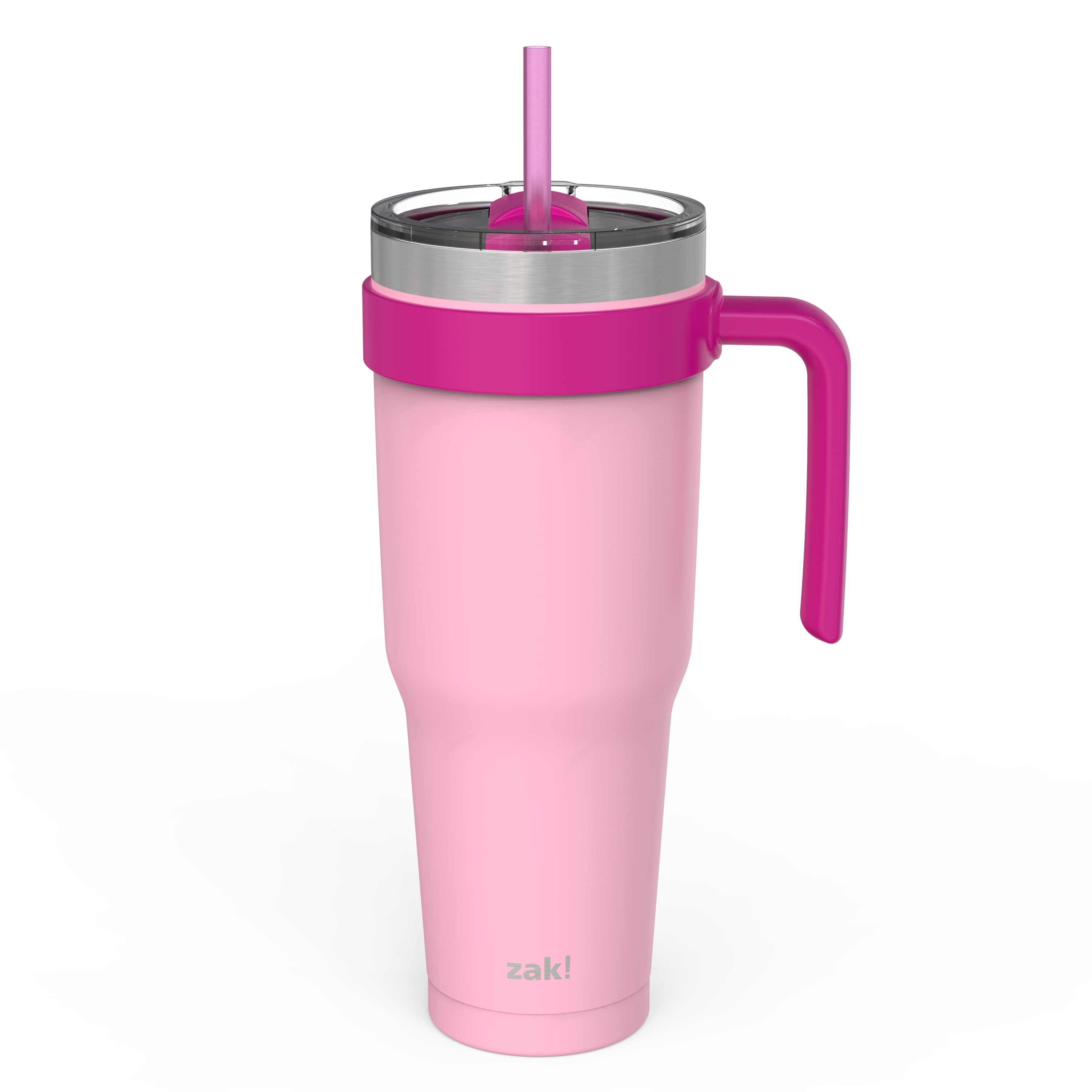 Zak Designs 40 Ounce Stainless Steel Tumbler, Pink Coral - Walmart.com
