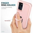 thumbnail image 2 of Petocase for Moto G 5G Case,Heavy Duty Full Body Shockproof Kickstand with 360° Ring Holder Support Car Mount Hybrid Bumper Silicone Hard Back Phone Cover,Rose Gold, 2 of 8