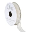 thumbnail image 2 of (3 pack) Offray Ribbon, White 5/8 inch Woven Ribbon 9 Feet, 2 of 7