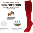 thumbnail image 3 of NEWZILL Compression Dress Socks 15-20mmHg - Comfortable Cotton Rich Stockings with Copper, Ideal for Men & Women Running and Daily Wear, 3 of 6