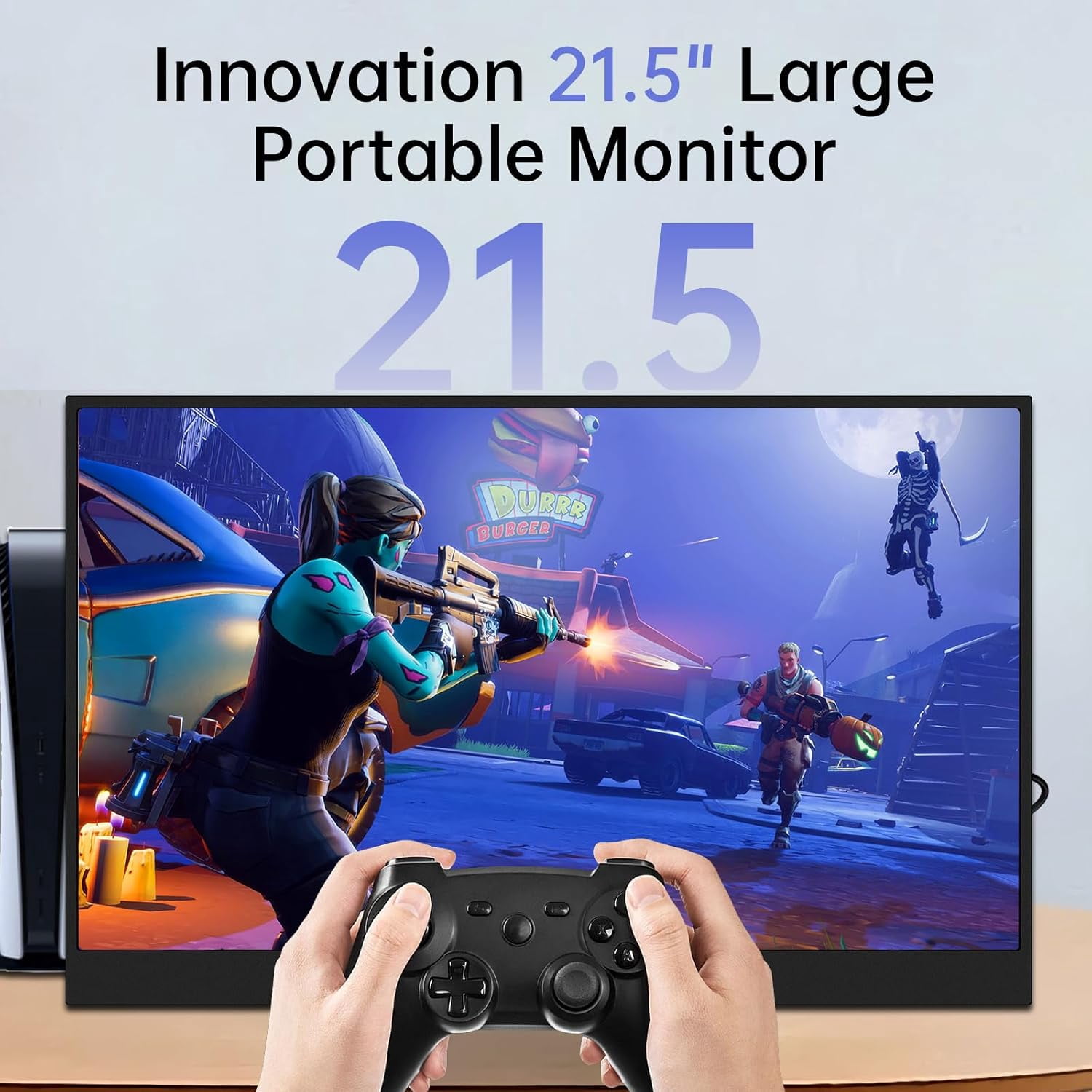 KURIETIM 21.5 Inch Portable Monitor 100Hz | Large Screen FHD 1080P IPS External Display