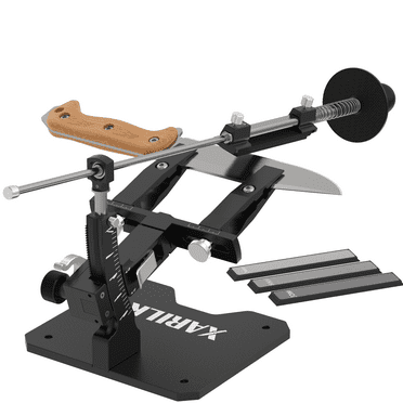 GEN3 Guided Knife Sharpening System, Aluminium | Professional knife sharpener, Knife Sharpening Kit W / 3 Diamond Plates (320#, 800#, 2000#) for For Hunting & Kitchen Knives