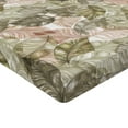 thumbnail image 4 of Ambesonne Nature Art Fitted Sheet, Forest Line Art Leaves, Full Size, Sage Green and Pale Rose, 4 of 5