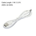 thumbnail image 2 of USB to DC Power Cable 1 M USB to DC 5.5mm x 2.1mm 5v Power Cord White for Mini Fan Camera Tablet Devices 1 Pcs, 2 of 5
