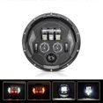 thumbnail image 2 of R8 7 Inch LED Headlight IP67 Waterproof Off Road Vehicle Devil Eye DRL Turn Signal Lamp, 2 of 5