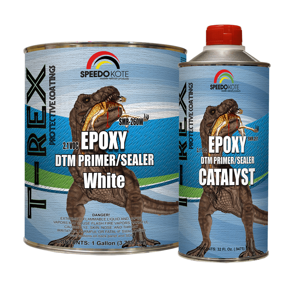 Epoxy Fast Dry 2.1 low voc DTM Primer & Sealer White Gallon Kit, SMR
