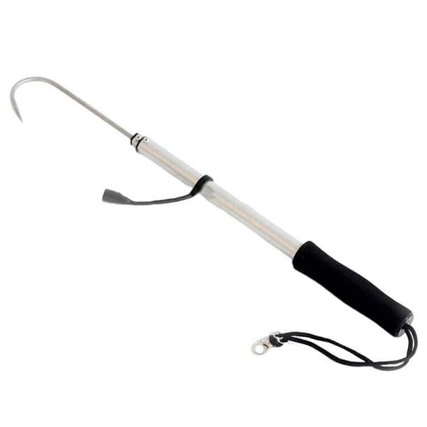Ice Fishing Gaff Hook Telescopic Fish Gaff Stainless Fishing Spear Hook Hand