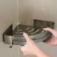 thumbnail image 4 of JASKFLY Alloy Storage Rack Corner Bathroom Storage Shelf Organizer Rack, 4 of 7