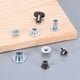 thumbnail image 5 of Uxcell 50-Pack M10x12mm Tuercas en T Galvanizadas de Acero al Carbono Tuercas de Base Redonda de Soldadura Grises, 5 of 7