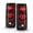 Solid Matte Black Paint Housing, variant on AKKON - For Chevy Astro GMC Safari Van Black Bezel Tail Lights Brake Driver/Passenger Lamps Pair