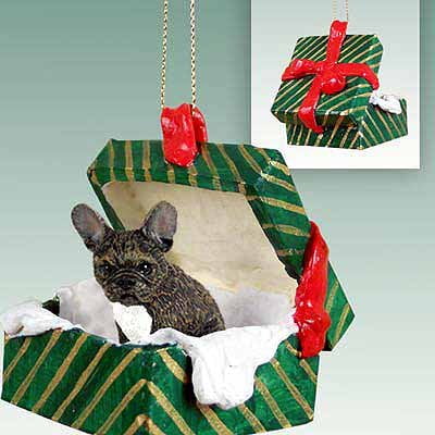 French Bulldog Gift Box Christmas Ornament - DELIGHTFUL!