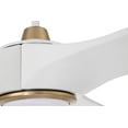 thumbnail image 4 of Envy 60 in. White/Satin Brass Finish Indoor Ceiling Fan, Integrated LED Light & Remote Included, 4 of 4