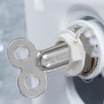thumbnail image 3 of RUNROTOO 10pcs Radiator Ventilation Valve Key Kit Alloy Silver for Homeowners Valve Adjustment, 3 of 7
