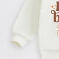 thumbnail image 5 of TOWED22 Infant Kid Girl CartoonFall Winter Clothes Set 2pcs Long Sleeve Soft Sweatshirt and Elastic Waist Joggers Outfits Clothing(White,12-18 M), 5 of 8