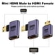 thumbnail image 2 of Adaptador AReMe 8K Mini HDMI a HDMI (paquete de 3) ángulo de 90°, 2 of 5