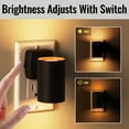 thumbnail image 6 of Better Homes & Gardens 2.87" Black LED Night Light, Soft White, Dusk to Dawn, Dual-Lumen Switch Select, 6 of 8