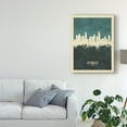 thumbnail image 3 of Trademark Fine Art 'Los Angeles California Skyline Teal' Canvas Art by Michael Tompsett, 3 of 4