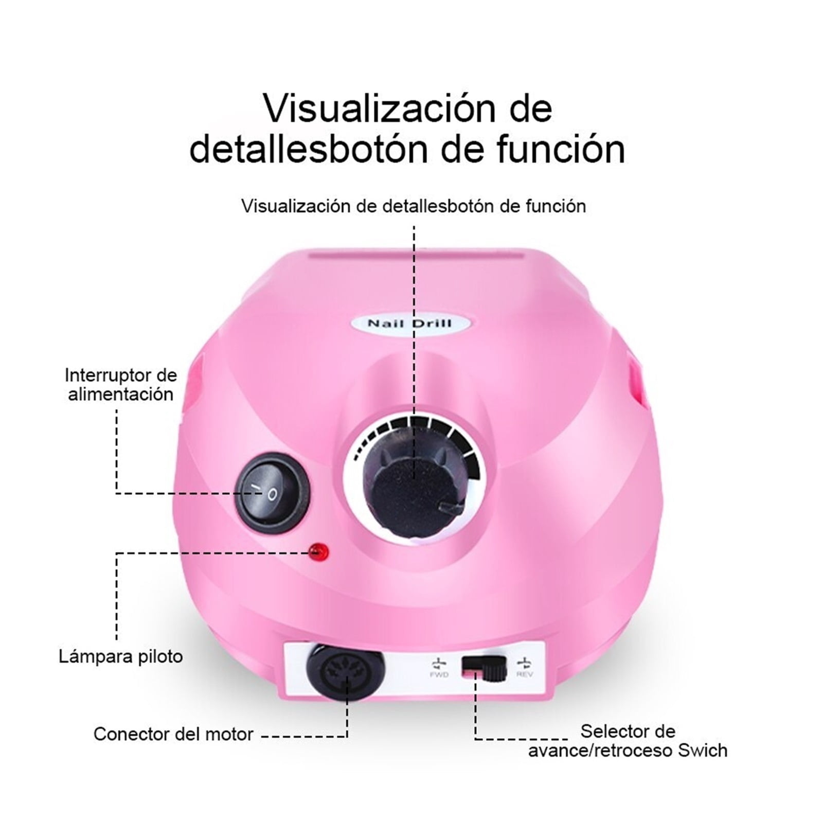 35000RPM Electric Nail Drill Machine, Professional Efile Nail Drill Kit, Electric Nail File For Acrylic Nails Gel Nails ,Low Noise