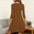 thumbnail image 4 of Censtreet Long Sleeve Sleep Shirts for Women Soft Night Shirts Pullover Nightgowns Comfy Night Gowns Dress Loose Mid Calf Nightgown, 4 of 7