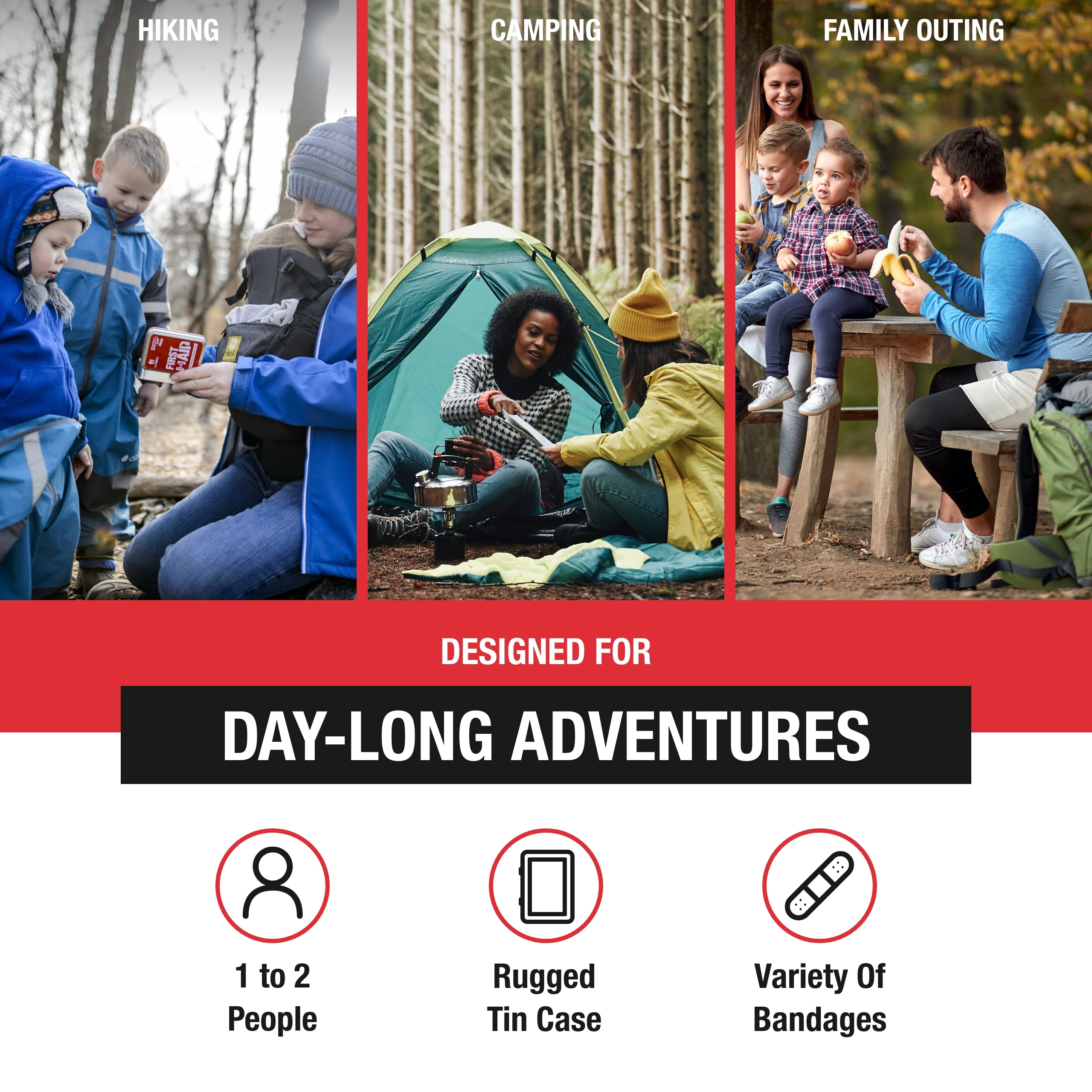 Adventure Medical Kits Adventure First Aid, 0.5 Tin - (Pack of 2)