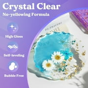 LET'S RESIN Fast Cure Epoxy Resin, 4H Demold, 72OZ Quick Drying Crystal Clear Resin for Crafts, Art, Bubble-Free with Dye, Cups & Stir Sticks