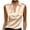 Champagne, variant on Women's Sleeveless Silk Satin Blouse, Casual V Neck Tank Top for Business, Office, and Dressy Summer Wear,Champagne,S