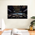 thumbnail image 3 of Elephant Stock Plane Cockpit Controls Wall Art - Horizontal Canvas Wall Art - Home Office Wall Decor - Transportation Canvas - Black And Gray Decor - 12" x 8", 3 of 8