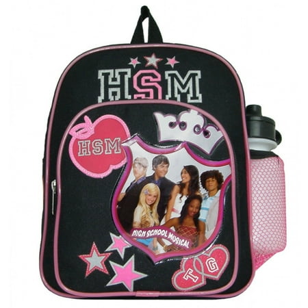 High School Musical Crown Kids Mini Backpack Book Bag W Water Bottle