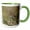Green/White, variant on 3drose, White Winged Dove Perched on Yaupon Holly, Hill Country, Texas, 11oz Mug