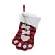 thumbnail image 3 of Calcetín Navideño, Pata De Perro, Decoración De Calcetín Navideño A Cuadros Con Apertura Grande, Crea Un Ambiente Festivo Para Chimenea Para Escalera ANGGREK Dog Paw Christmas Stocking, 3 of 8